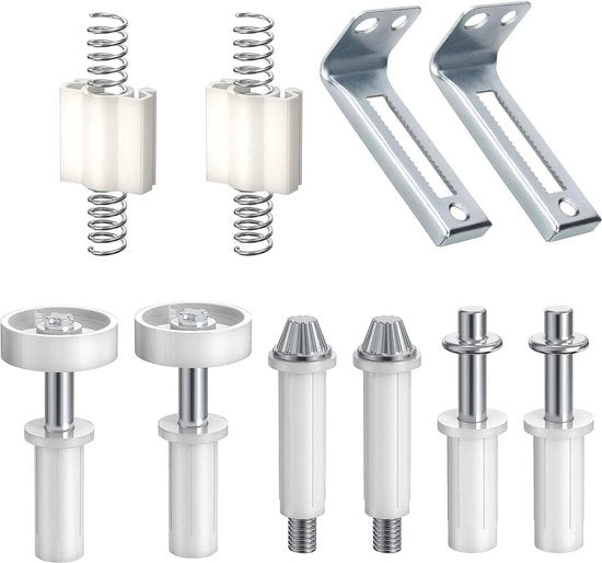 Hardware di riparazione per porte a due fogli - Pivotti superiori e piastrine di rotazione del fondo