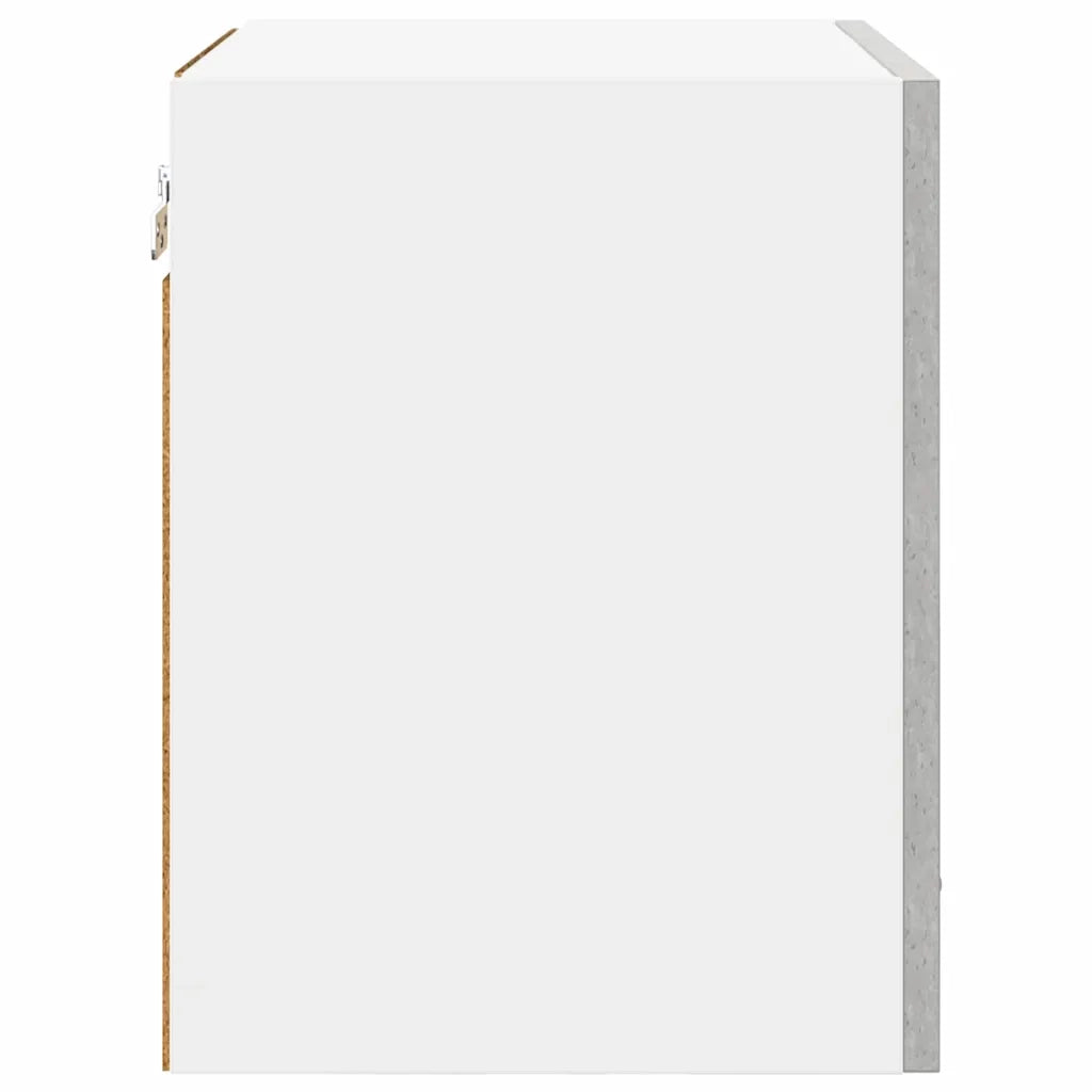 Armadio pensile Grigio Cemento e Bianco 40 x 31 x 40 cm 884136