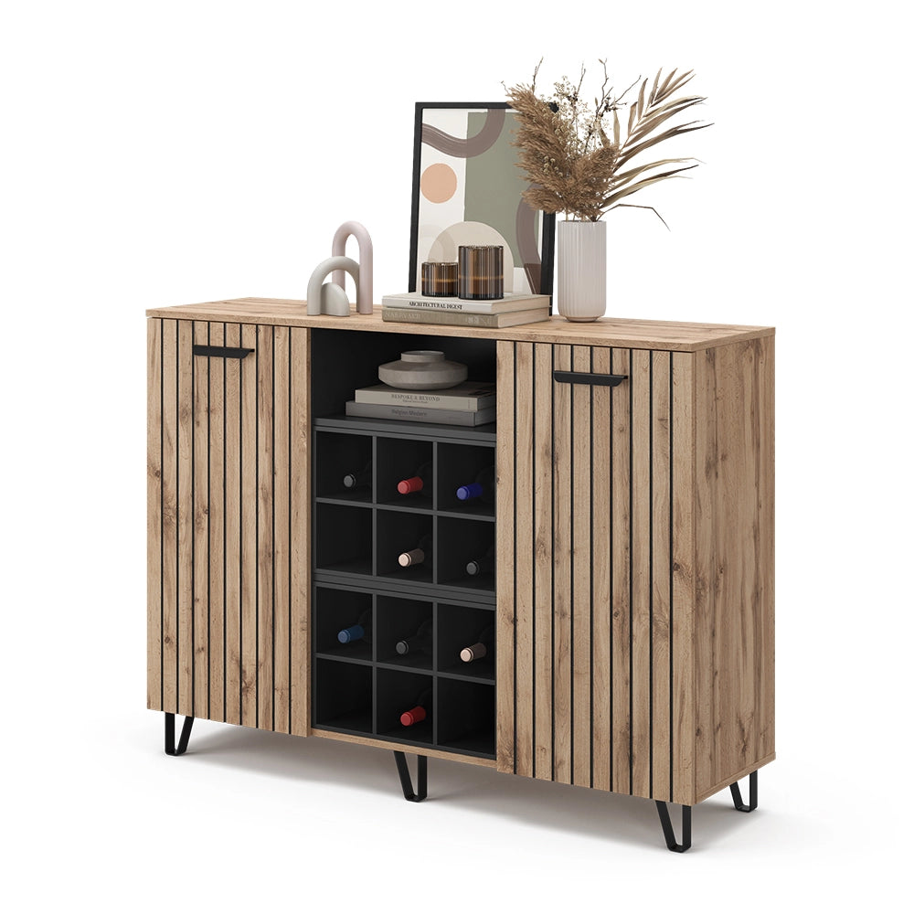 Vicco Credenza Marrone 38 x 100 cm con 2 porte
