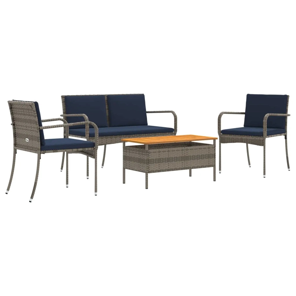 Set da giardino con cuscino acciaio 42025106