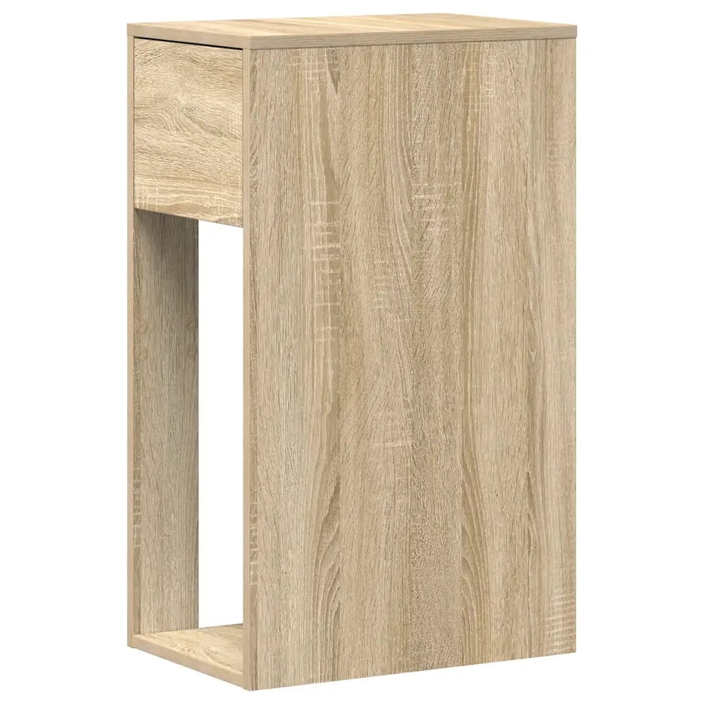 Supporto per Computer a Torre con Cassetto Rovere 30x44x74 cm CFW6001505
