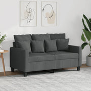 Divano a 2 Posti-Sofa 2 Posti Grigio Scuro 120 cm in Tessuto 161760