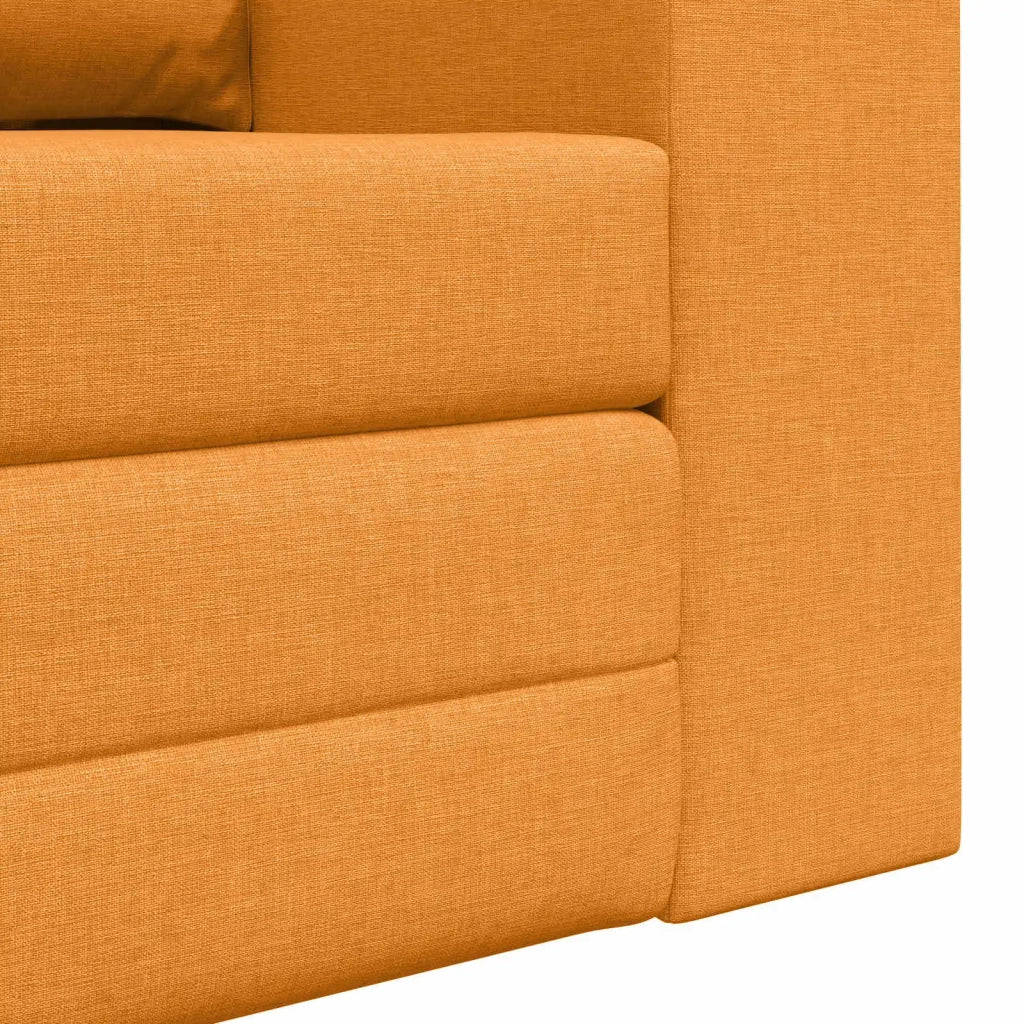 Divano letto | Sof¨¤ letto | Letto singolo 60cm Giallo Scuro Tessuto