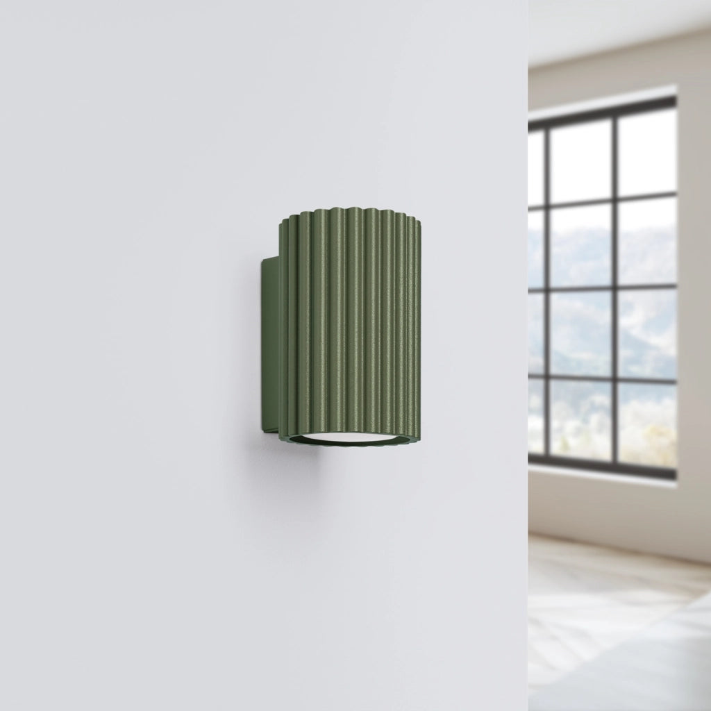 Lampada da parete KARBON 10 verde oliva