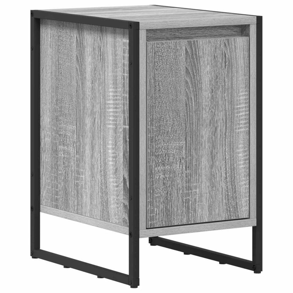 Comodino | Armadio da Notte | Mobiletto da notte Grigio Sonoma 39,5 x 30 x 50 cm Legno multistrato
