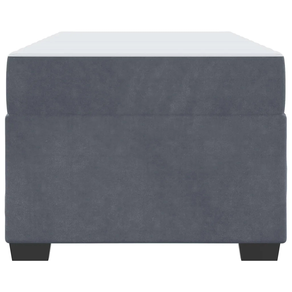 Struttura del letto-Giroletto Grigio scuro 90 x 190 cm Tessuto 574657