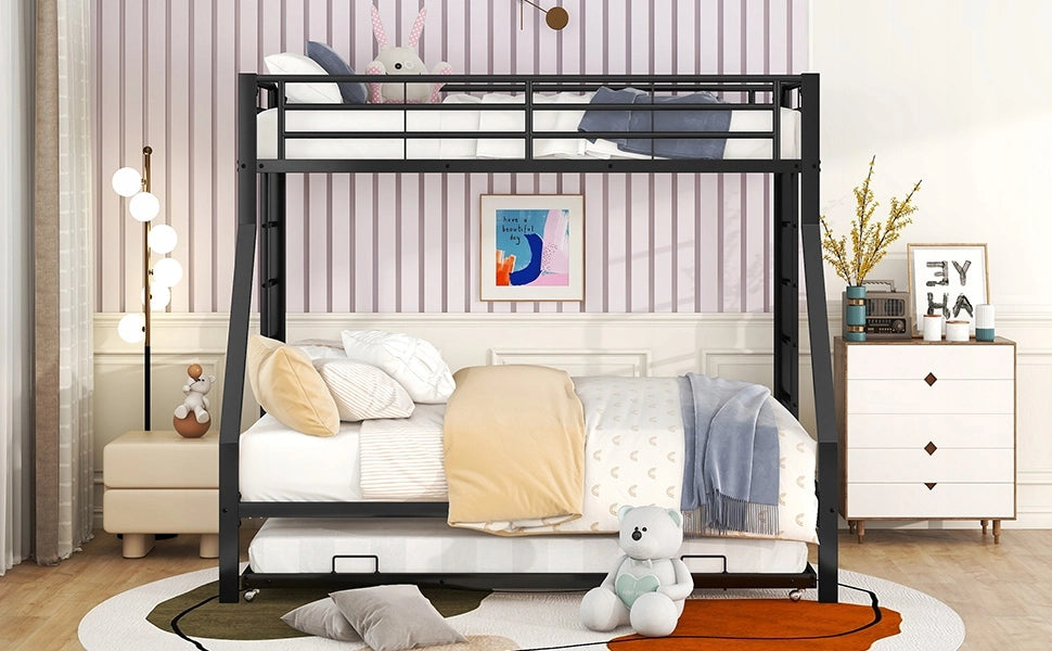 Letto a castello 90x140x200 cm - Xylo - metallo nero