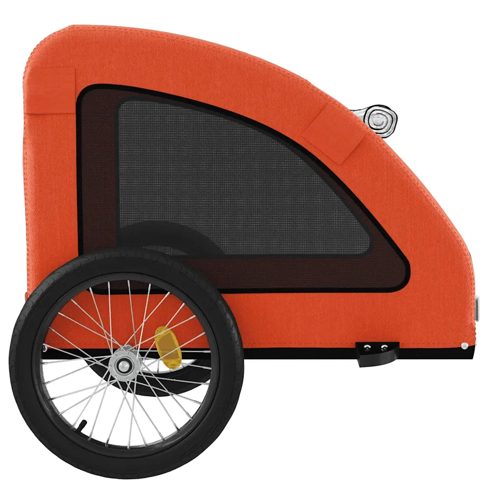 Rimorchio da Bici per Animali Arancione e Grigio Oxford e Ferro CFW7586294