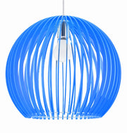 Lampada a sospensione Candellux HAGA Ø36 blu cromata E27