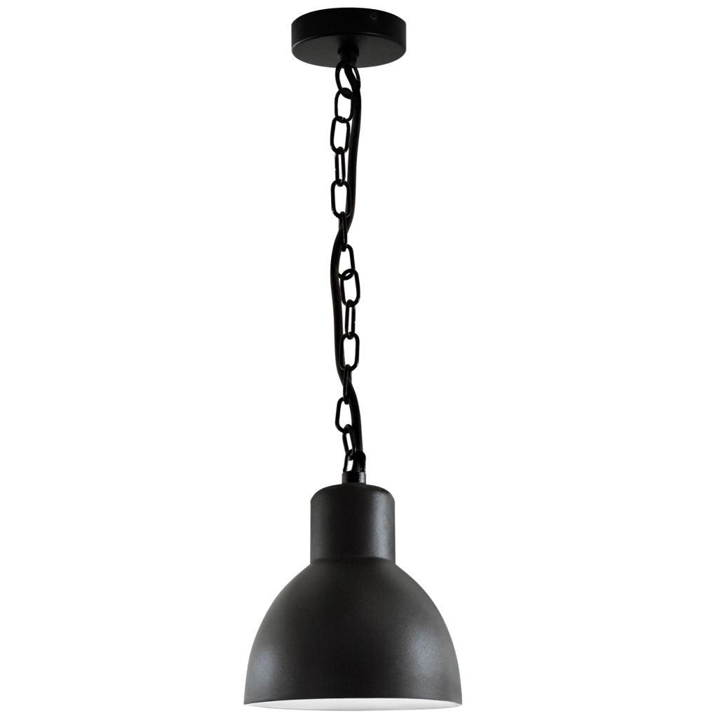 Lampada sospesa esterna ARNE E27 IP44 nero 10W Polux