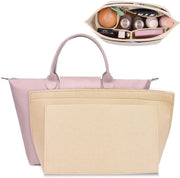 Organizzatore a mano con più tasche - Beige - Materiale di gomma