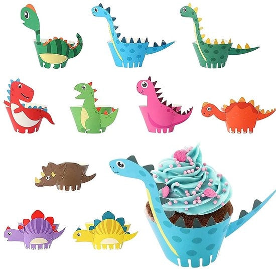 Decorazioni per Cupcake Dinosauri - 50 Stuks