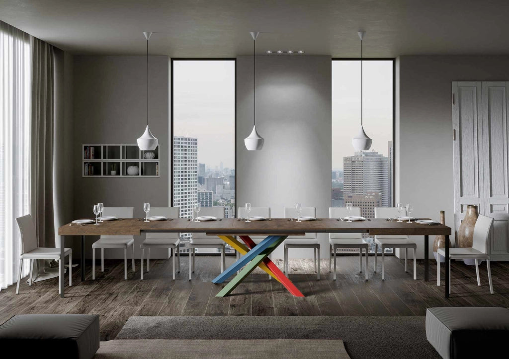 Tavolo Allungabile 160-420x90x77 cm Volantis Noce