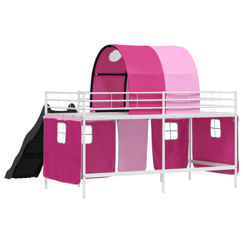 Struttura del letto loft per bambini Bianco e Rosa 80 x 200 cm 42020865