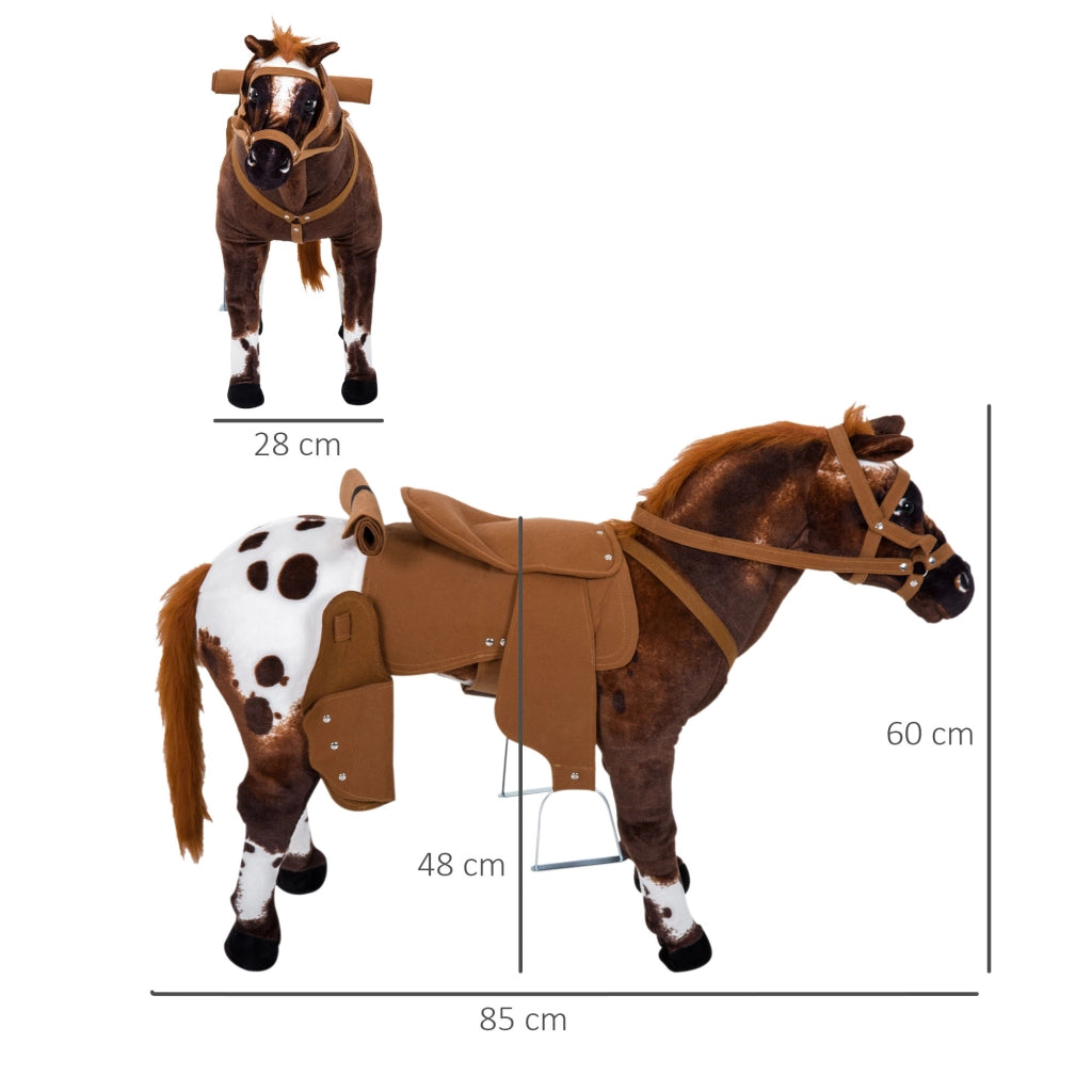 Cavallo a Dondolo Giocattolo con Sella e Suoni ¨C Zephmum ¨C Marrone