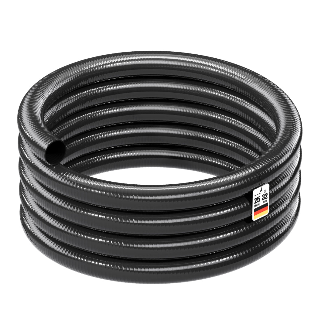 Tubo Luisiana OM/I 25m Tubo spiralato per aspirazione in PVC D32mm 320g/m per pompe laghetti