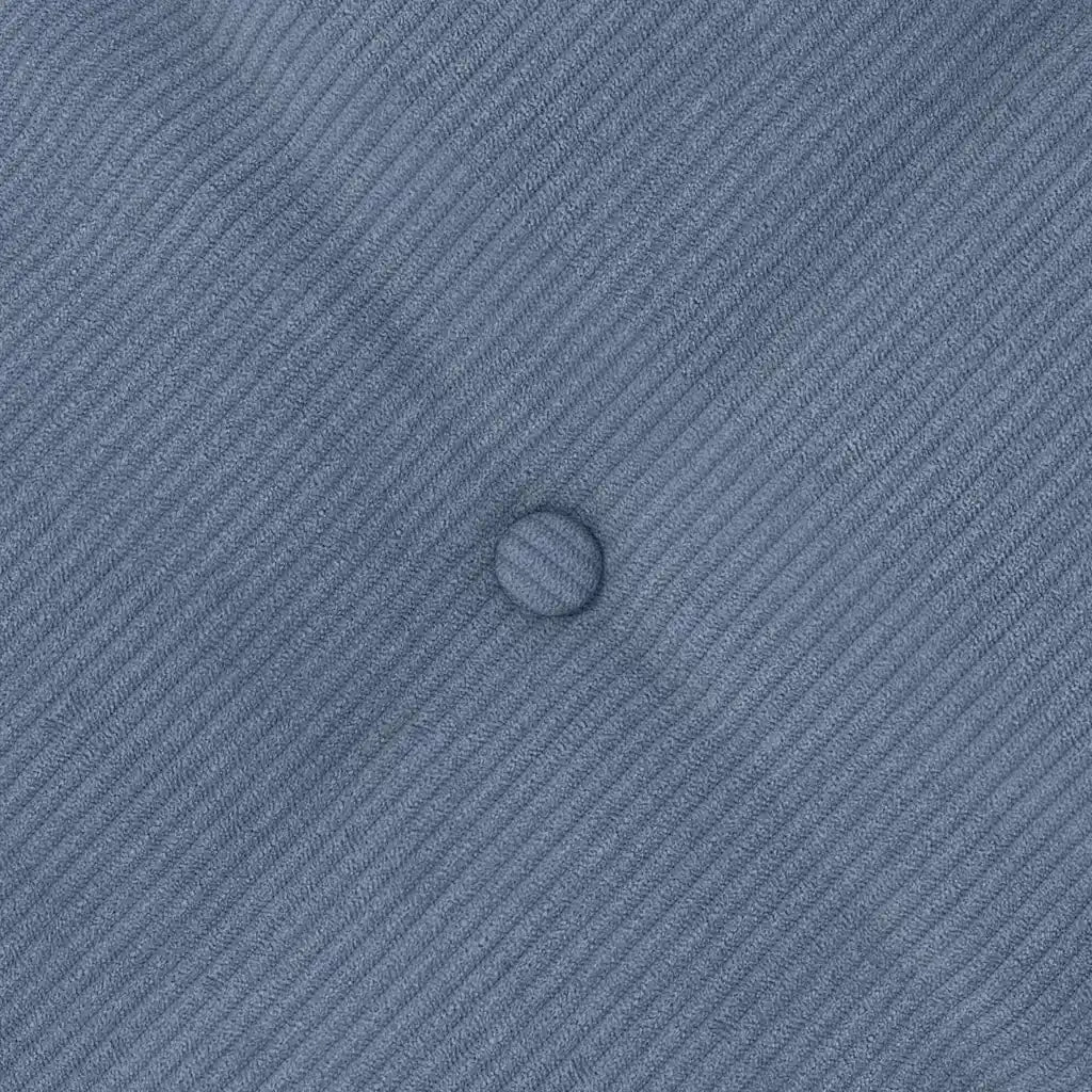 Cuscino per Schiena | Cuscino dorsale Blu 200 x 50 cm Tessuto in Cords