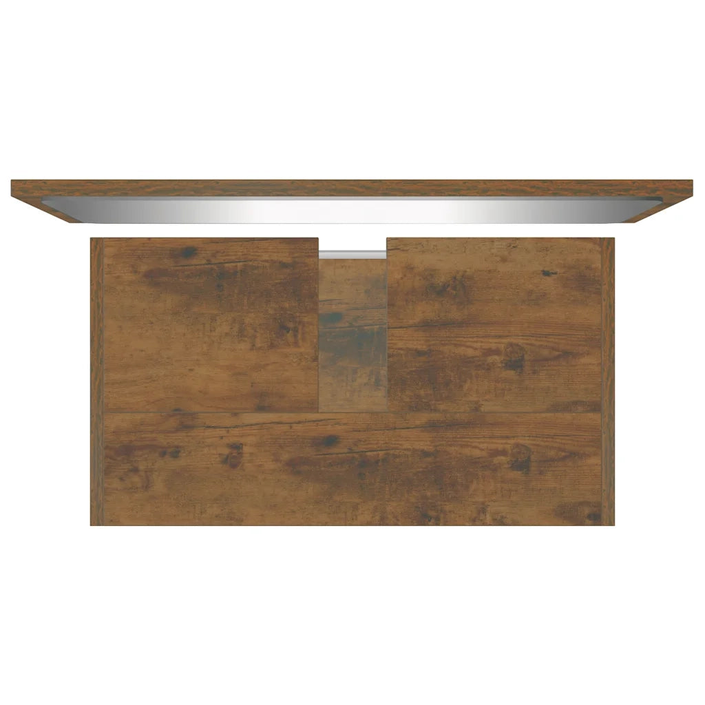 Set di Mobili da Bagno Rovere Fumo in Legno Multistrato cod mxl 31399