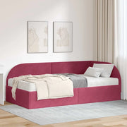 Struttura Letto Angolare con Materasso 2 pcs Verde Velluto