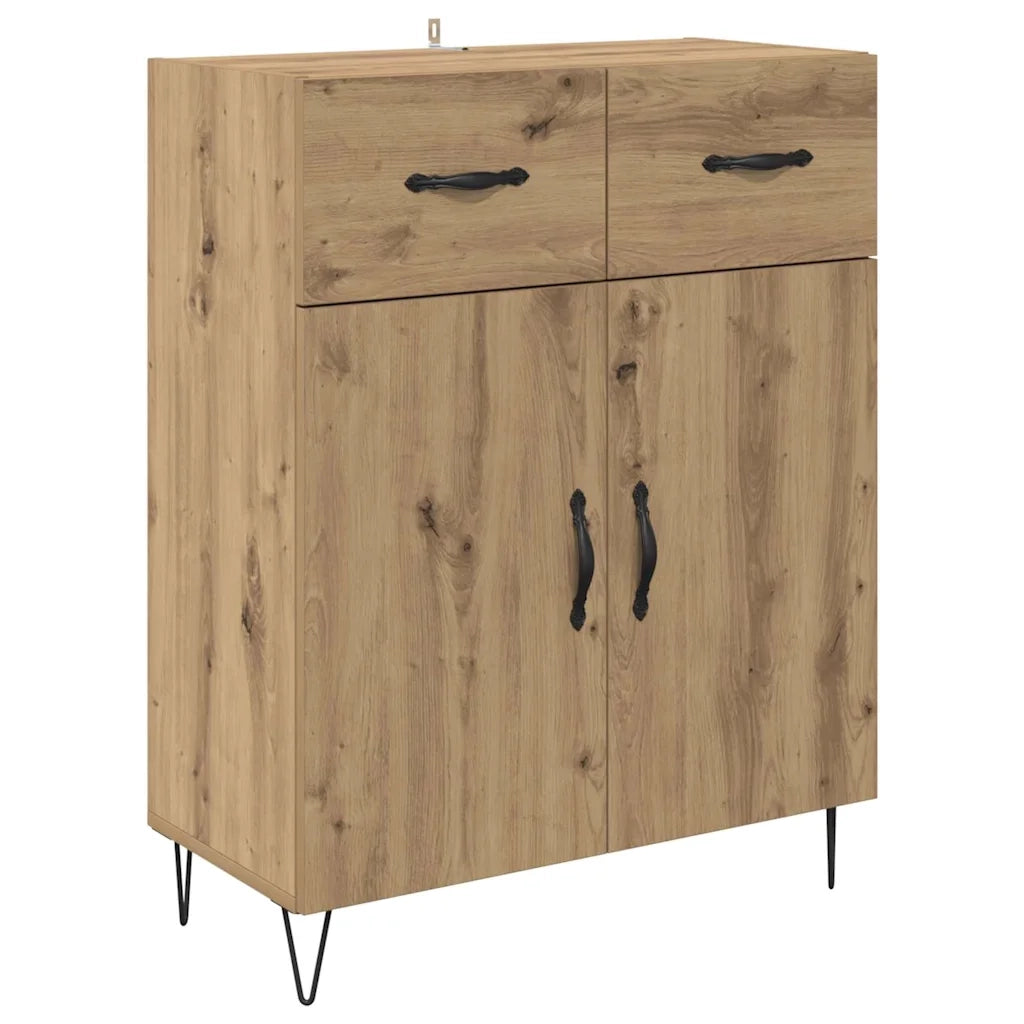 Credenza-Buffet-Armadio da cucina Rovere artigianale 69,5 x 34 x 90 cm Legno multistrato 561919
