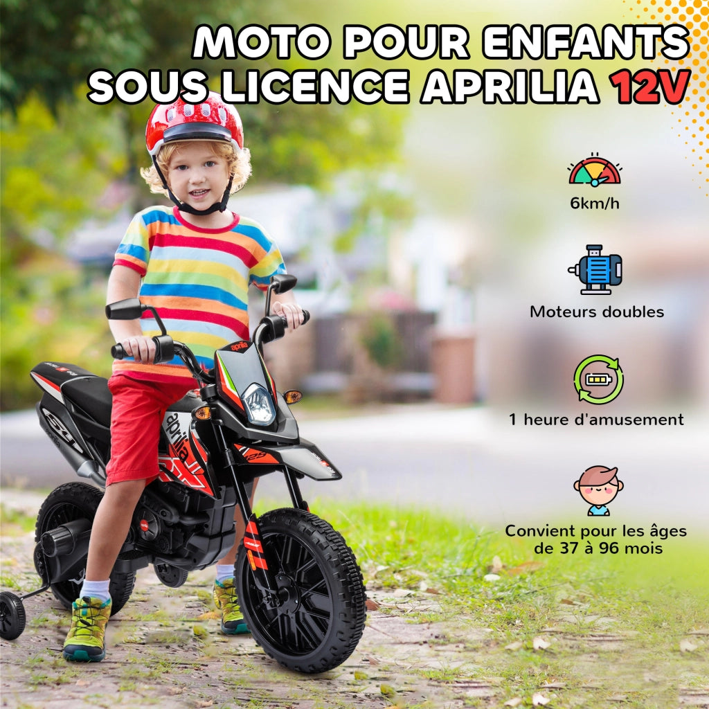 Moto elettrica per bambini ¨C zephmum ¨C rosso