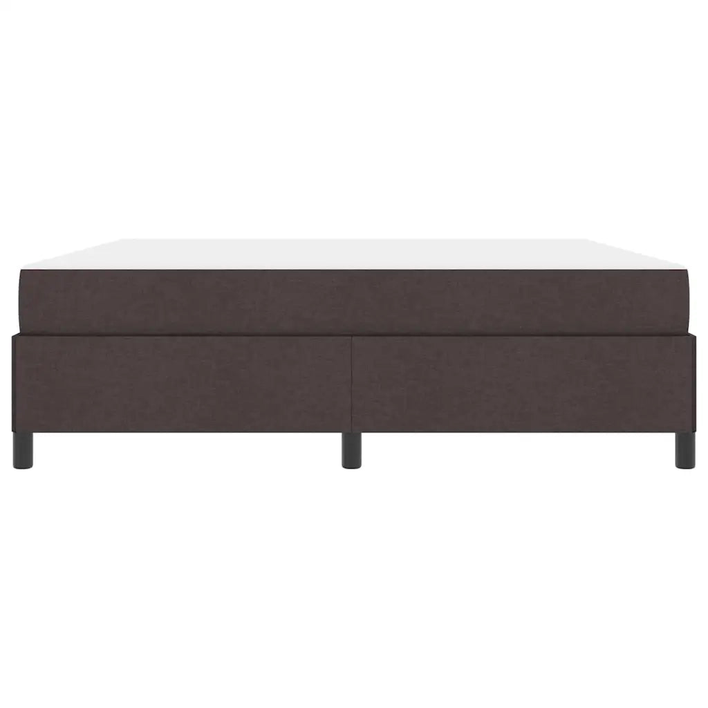 Letto a molle Marrone Scuro 180 x 200 cm Tessuto