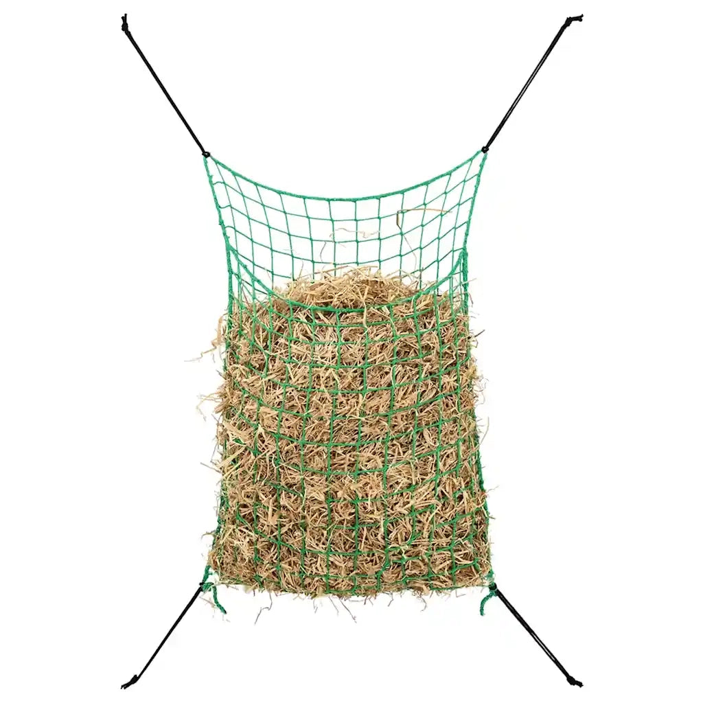 Reti da Fieno 2pz Rettangolari Verdi 200x120 cm in PP