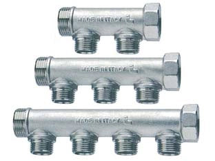 COLLETTORE DI DISTRIBUZIONE COMPONIBILE 3/4 2 DERIVAZIONI M ART.455  MF 3/4  4 derivazioni M 1/2    ITAP