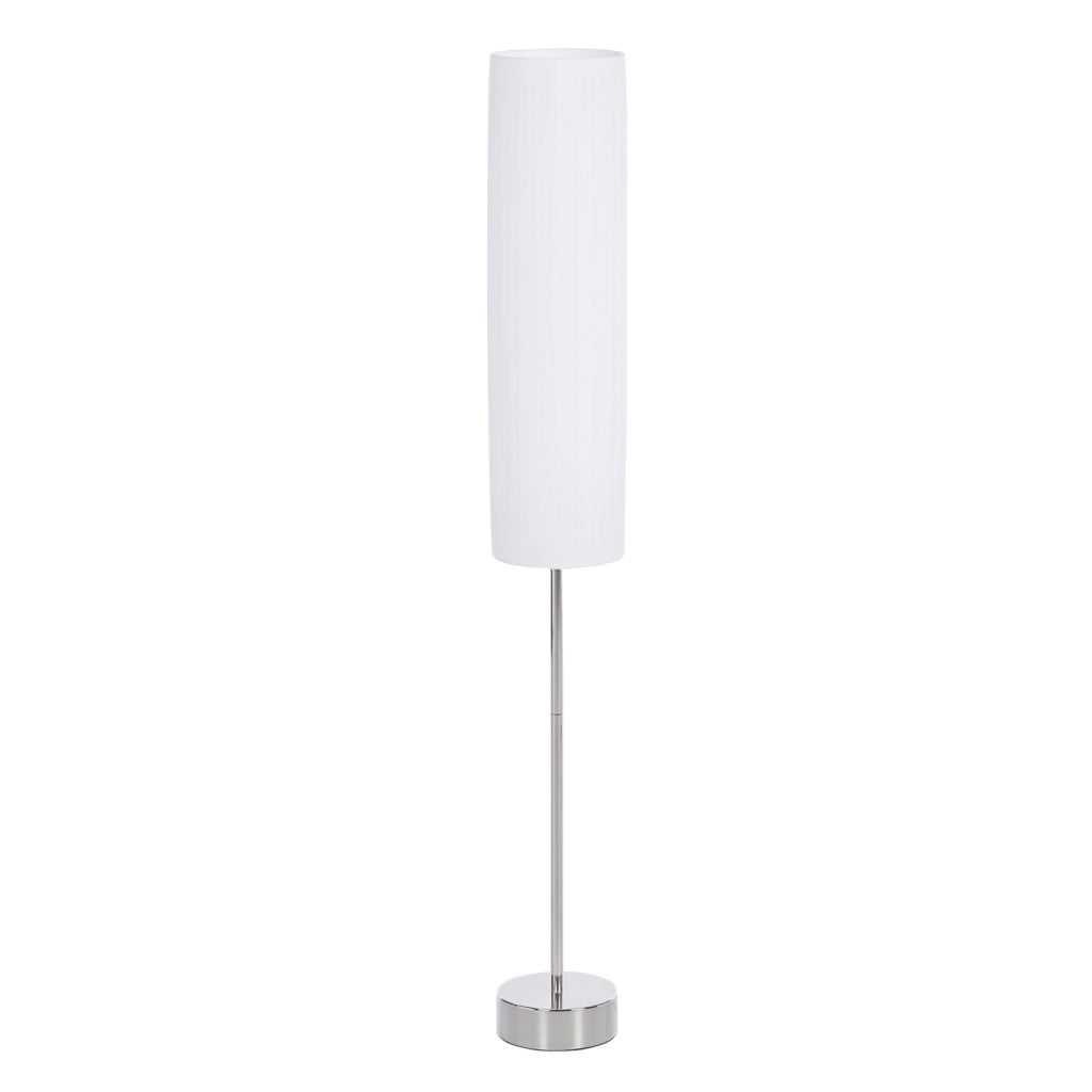 Lampada da Terra Moderna per Soggiorno Camera da Letto Studio ¨C Minimal ¨C 120 cm Bianco Acciaio Inossidabile