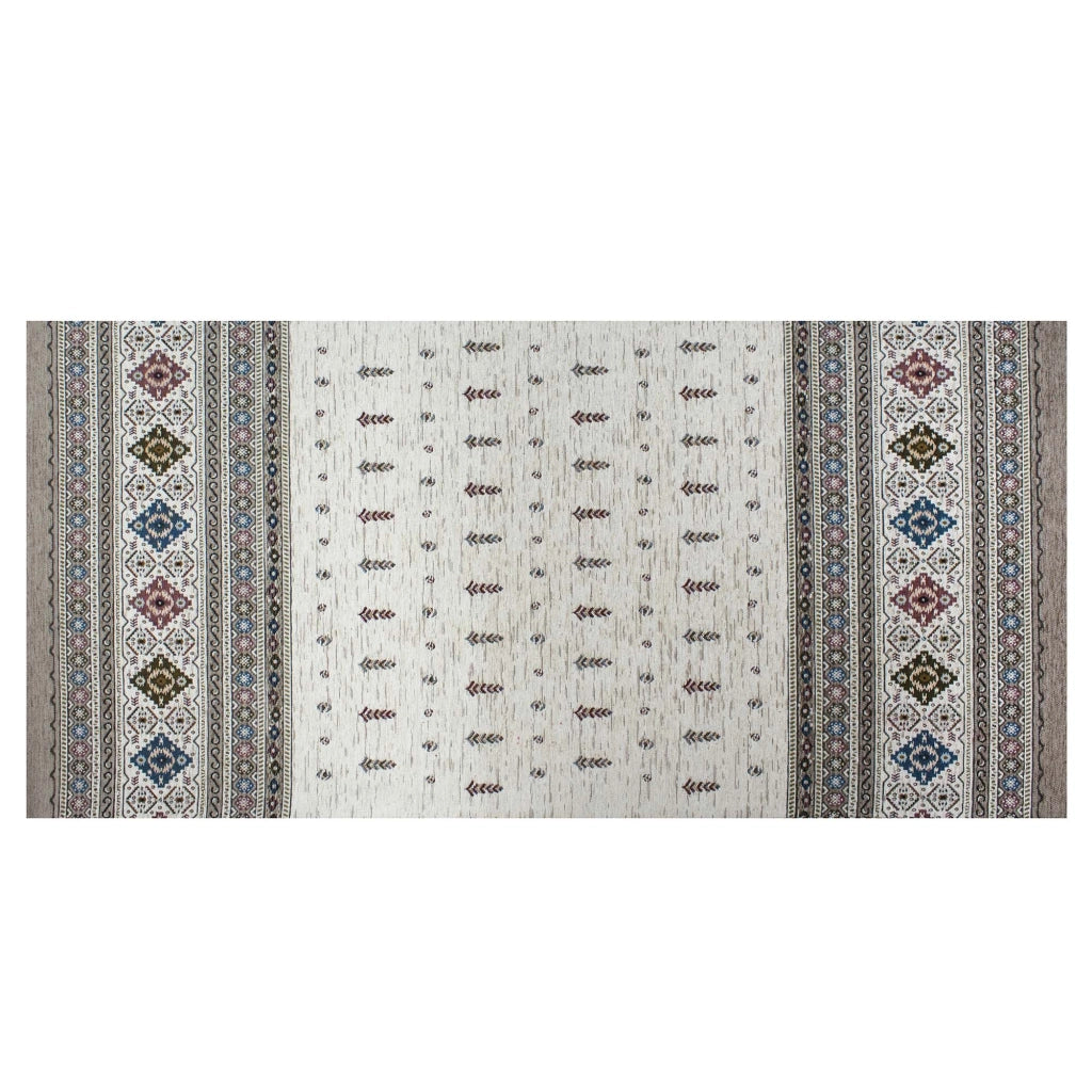 Tappeto Arredo Moderno Morbido in Ciniglia Ingresso Antiscivolo Prodotto Italiano  Soggiorno Camera Salotto Disegni Piazzati Cotone Varie Misure Grande Loom/Fango - 160x240 cm
