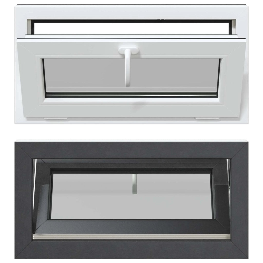 Finestra per Soffitta RISOR 80 x 40 cm PVC e Vetro Antracite CFW4826401