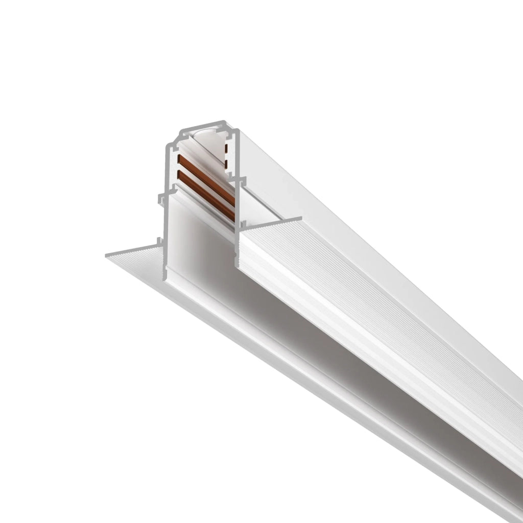 Maytoni binario da incasso Exility 1 luce bianco alluminio