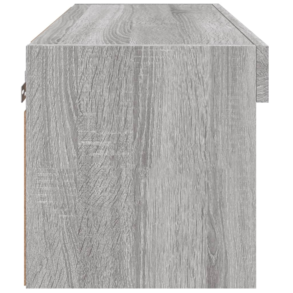 Mobile TV multimediale mensola TV credenza mobile TV sala da pranzo soggiorno camera da letto con luci LED Sonoma 60 x 30 x 30 cm grigio 02_0026826