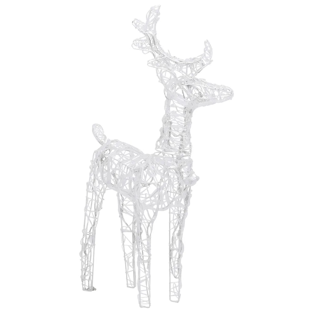 Renne di Natale 2 pz Blu 80 LED in Acrilico 342680
