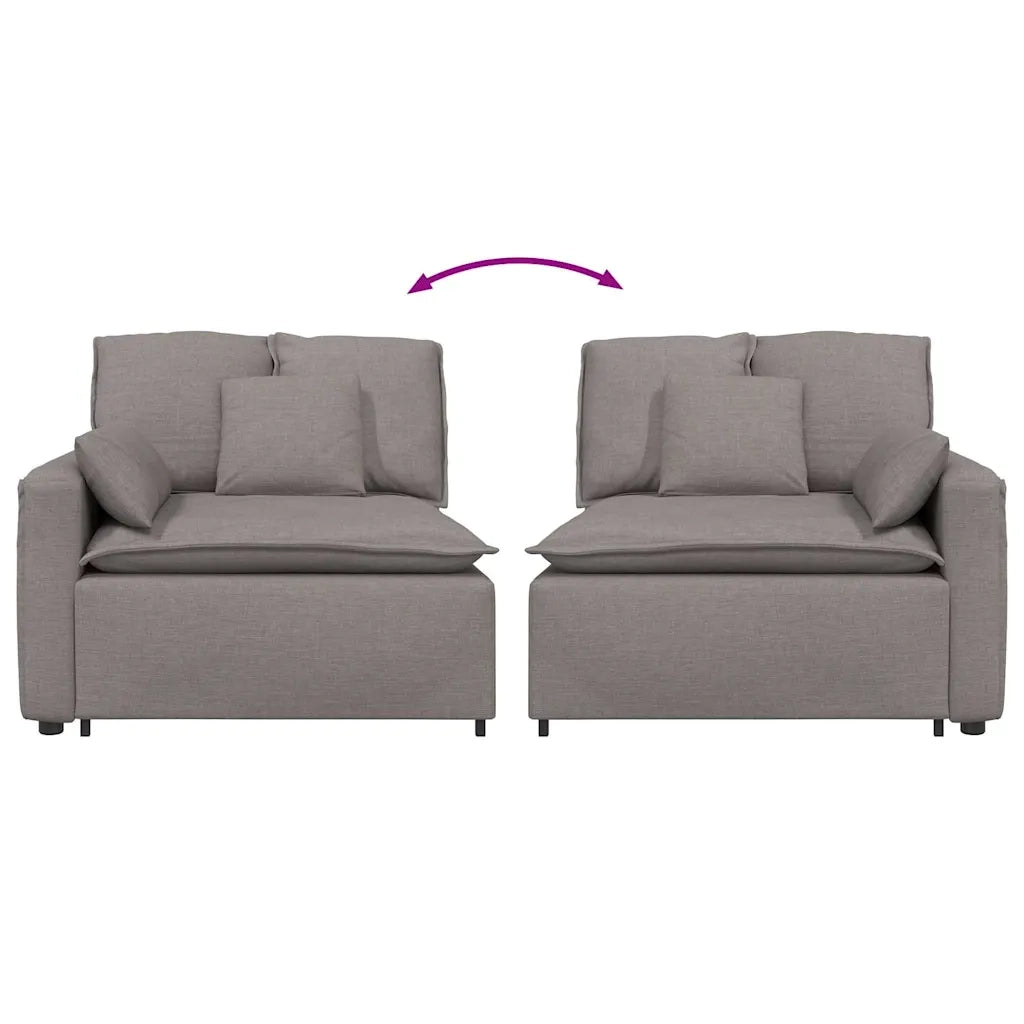Modulo Terminale Bracciolo Divano Modulare con Cuscini-Sofa Modulare-Divanetto 100 cm 886951