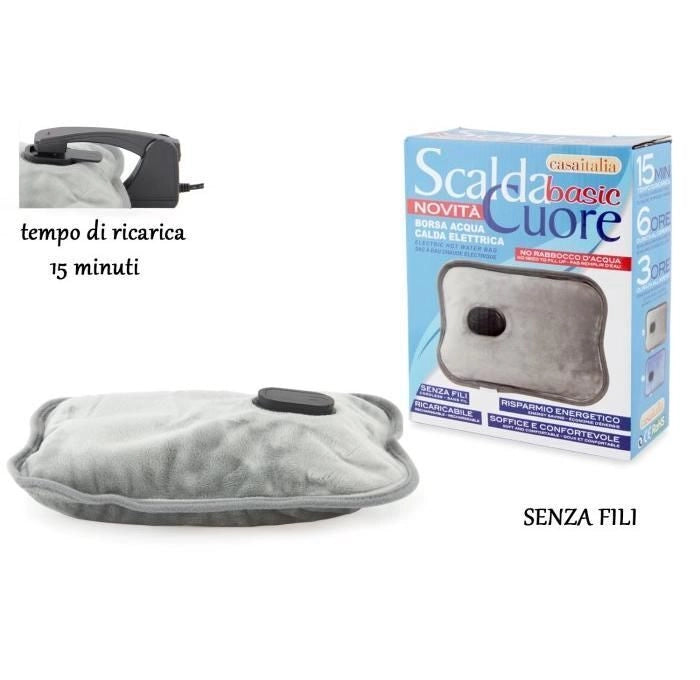 Borsa Acqua Calda Scaldacuore Basic Grigio