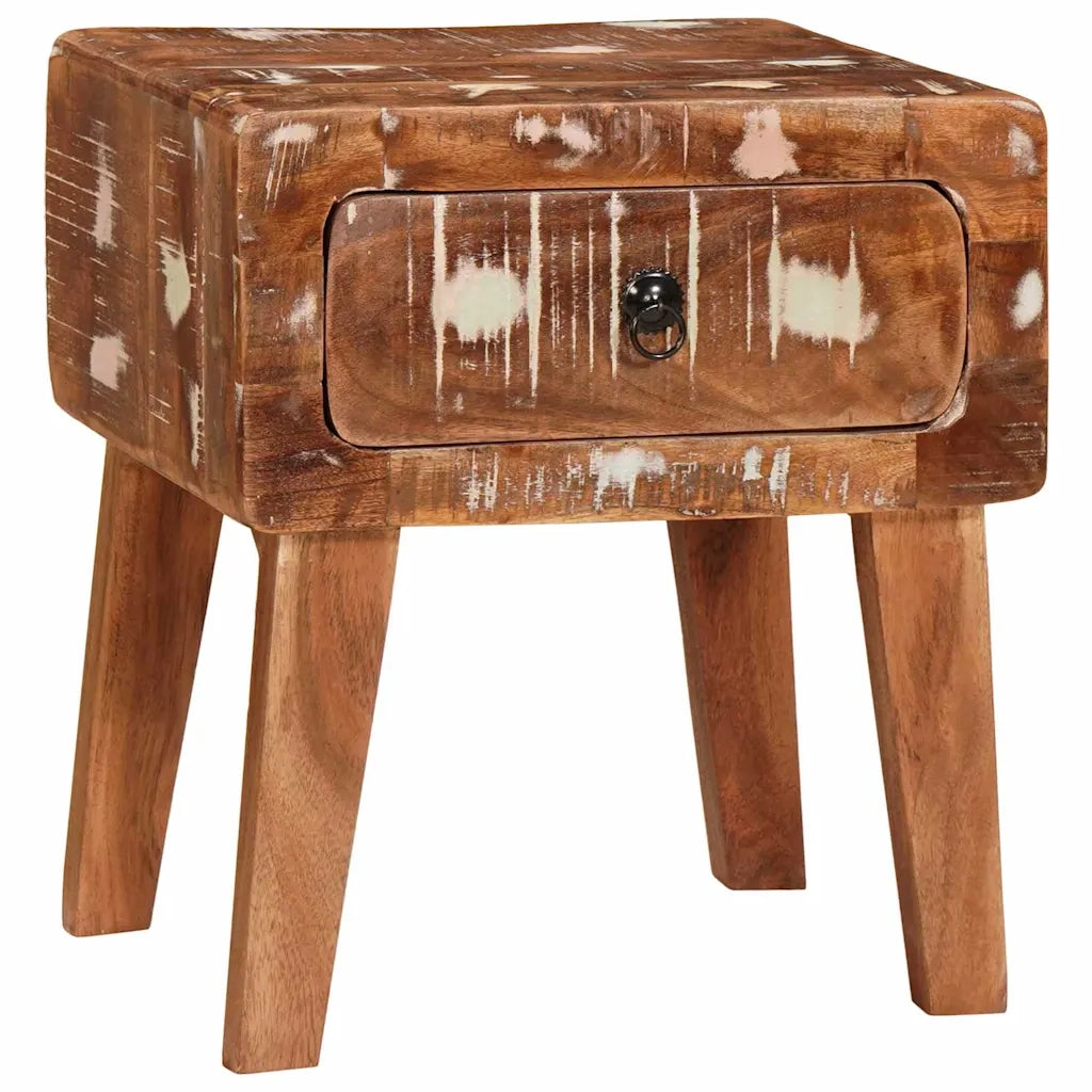Tavolino Marrone 40 x 32 x 46 cm Legno Recuperato Massello 4104556