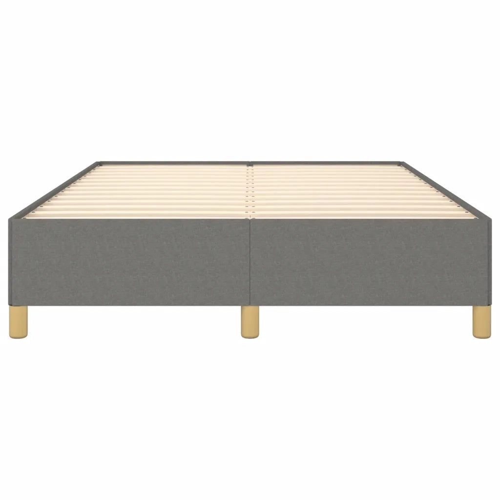 Letto matrimoniale | Letto per adulti | Giroletto senza Materasso Grigio Scuro 140x200 cm Tessuto