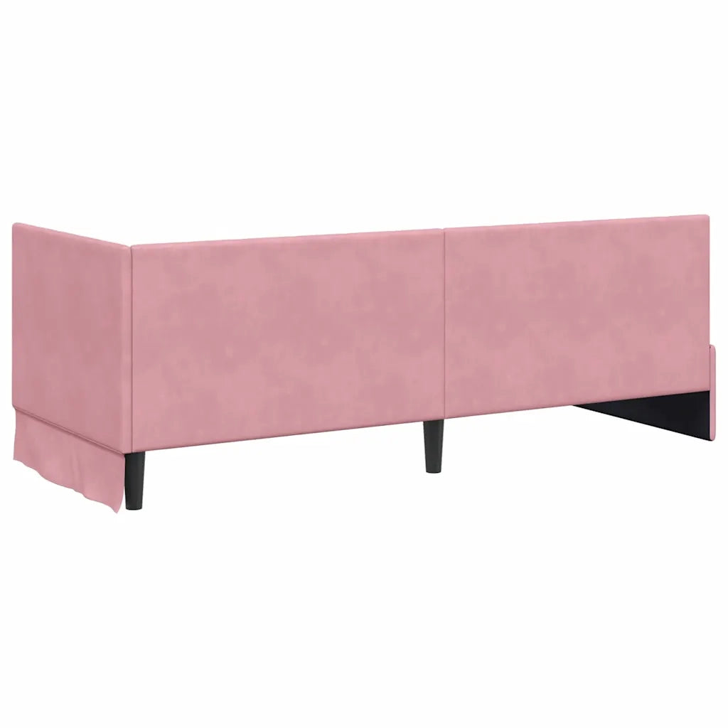 Struttura Letto Angolare con Materasso 2 pcs Grigio Velluto 3393841
