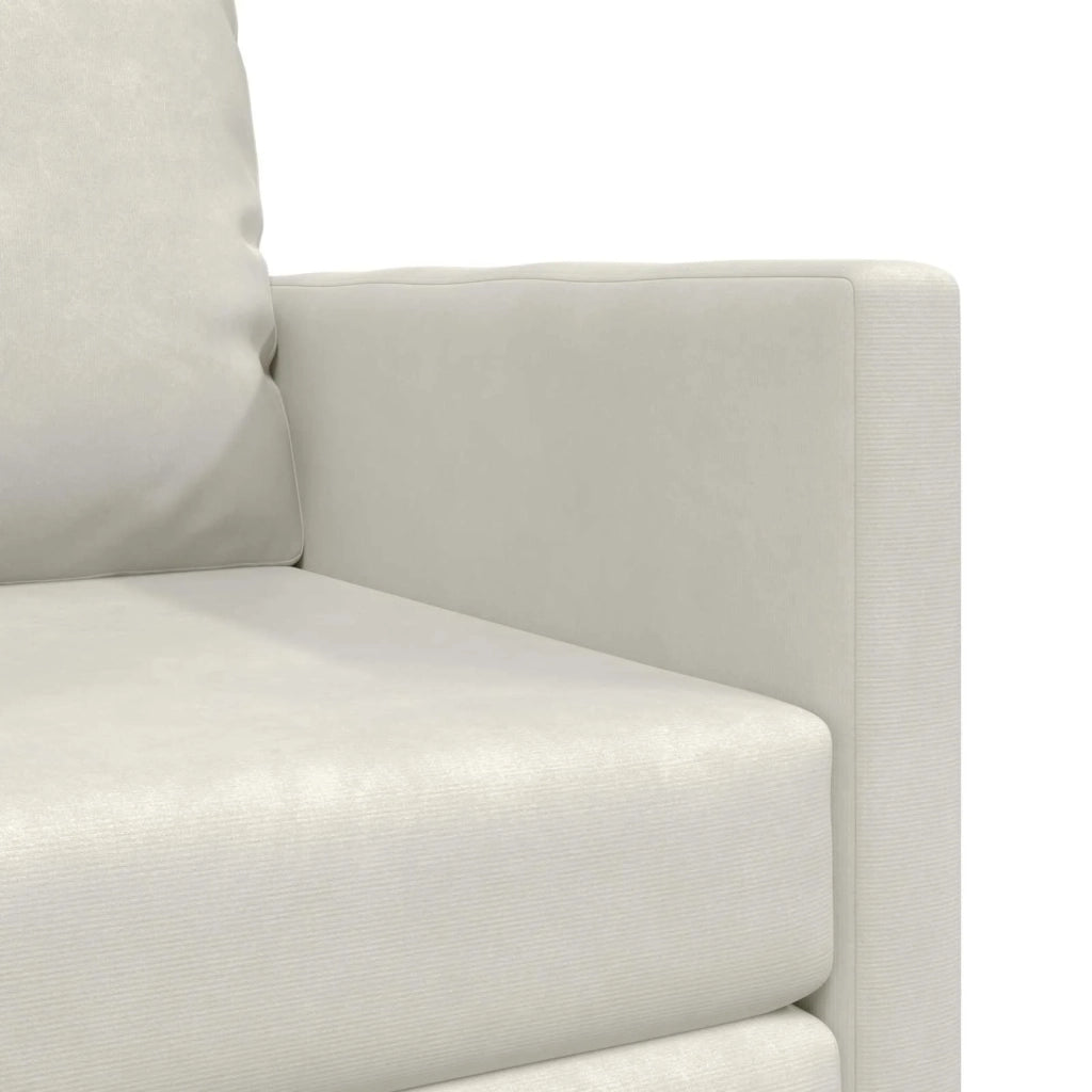 Divano letto Crema 74 x 77 x 81 cm Velluto 4106620