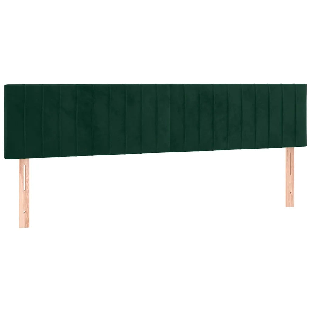 Testiera a LED Verde Scuro 160x5x78/88 cm in Velluto 3121907
