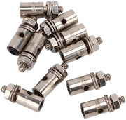 Set di connettori servo 10 pezzi - 1,3 mm flessibili - Acciaio inossidabile - Leggero - Robusto - Disegno compatto - Manubrio servo