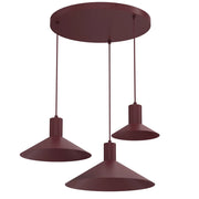 Lampada a sospensione Nox 3xGU10 bordo acciaio Luminex