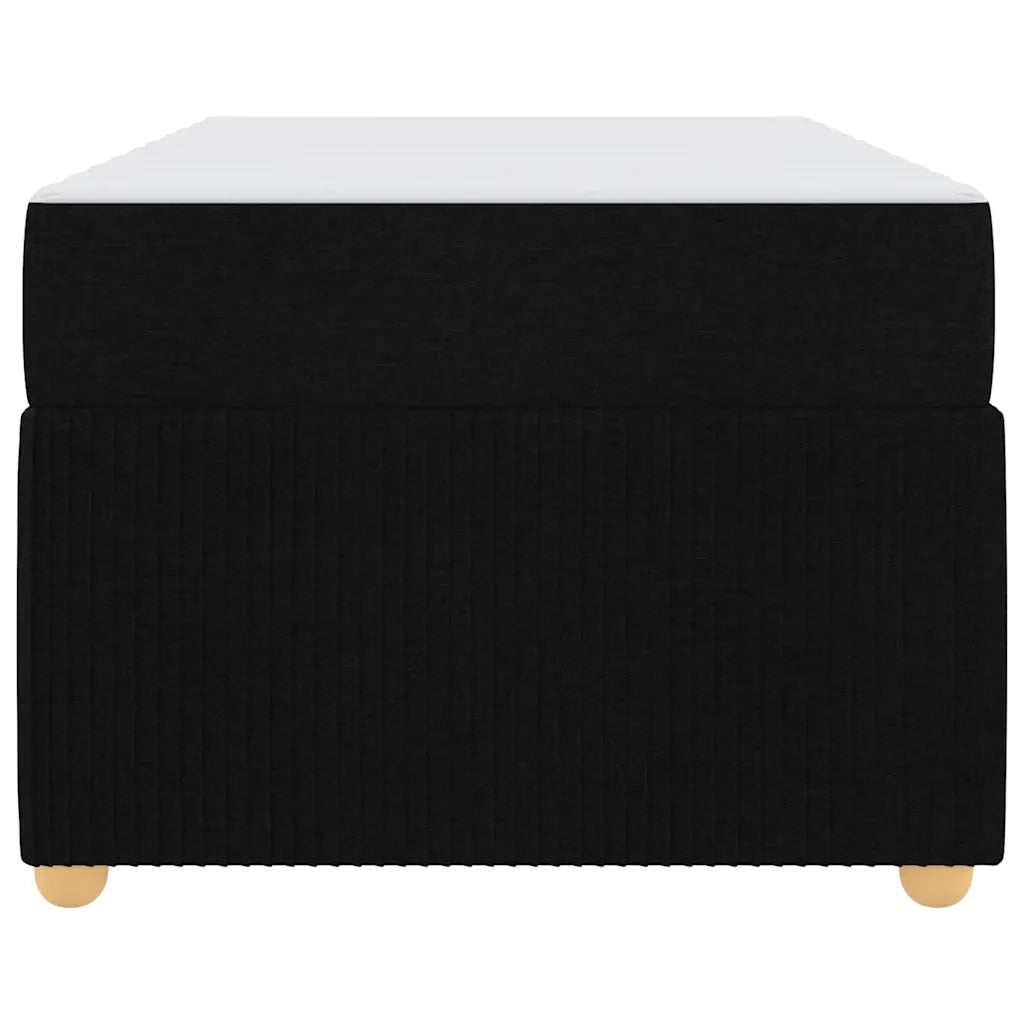 Letto singolo | Letto per adulti | Struttura del letto con materasso Nero 90 x 200 cm Tessuto