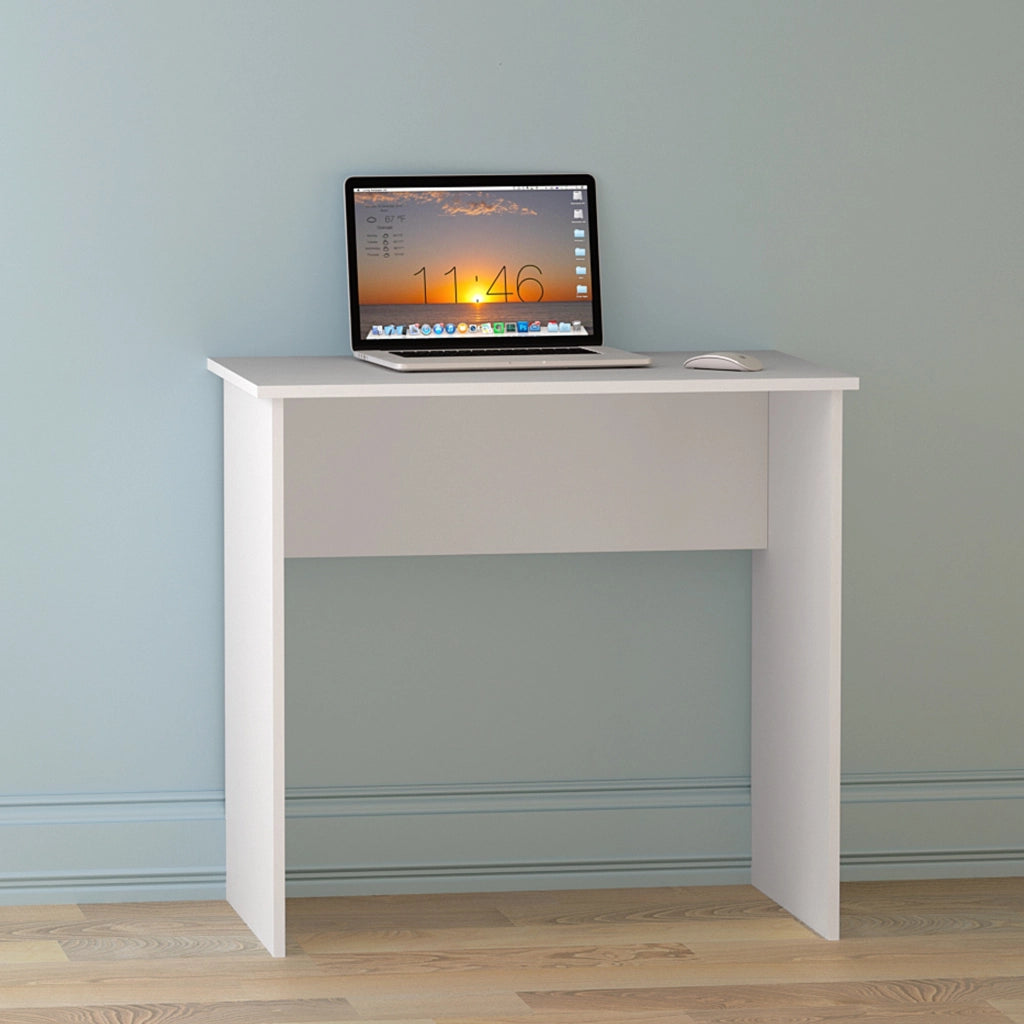 Scrivania ULVIK - Semplice - Bianco - Larghezza 80 cm, Altezza 75 cm, Profondit? 50 cm