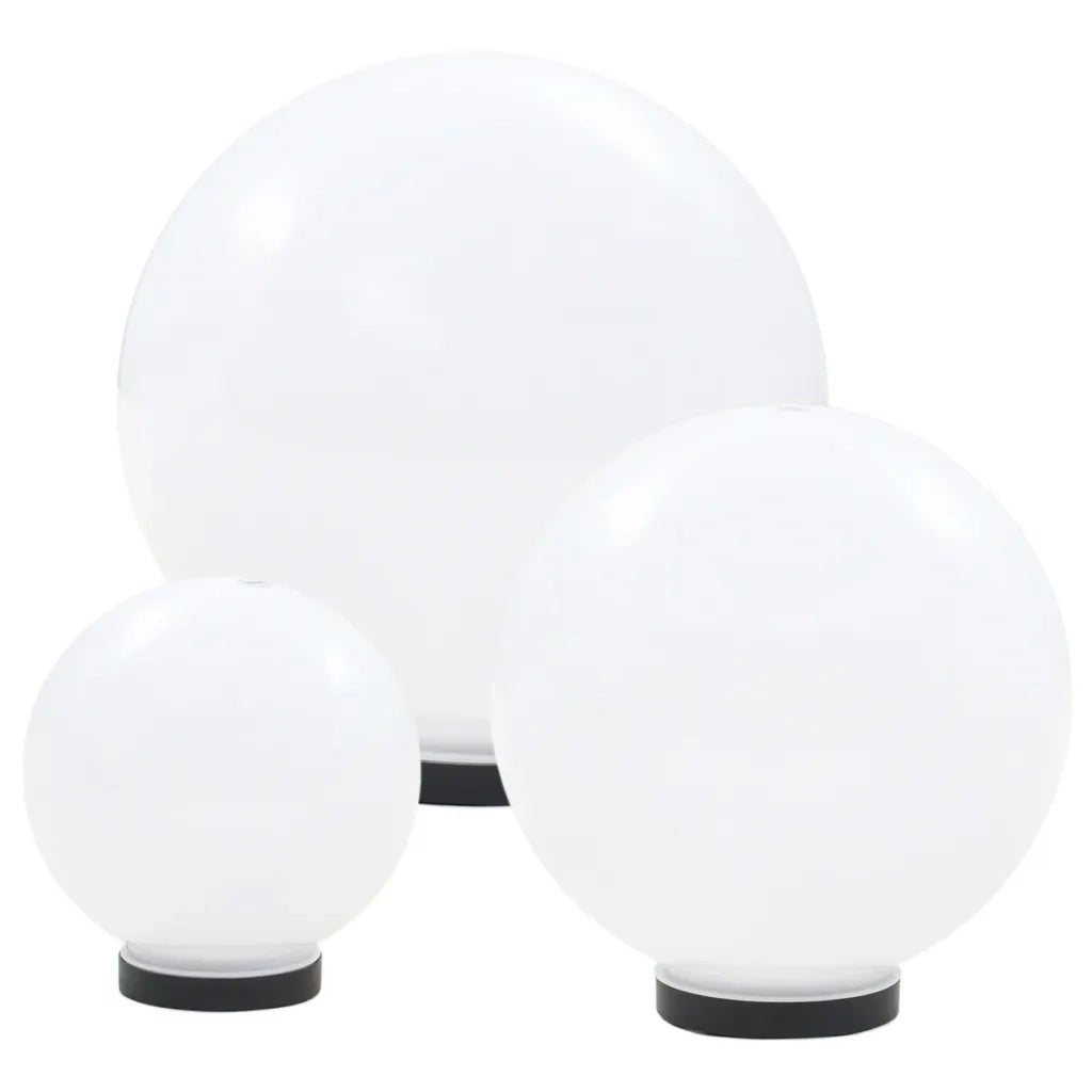 Set Lampade a LED Sferiche 6 pz 20/30/40 cm in PMMA 277146