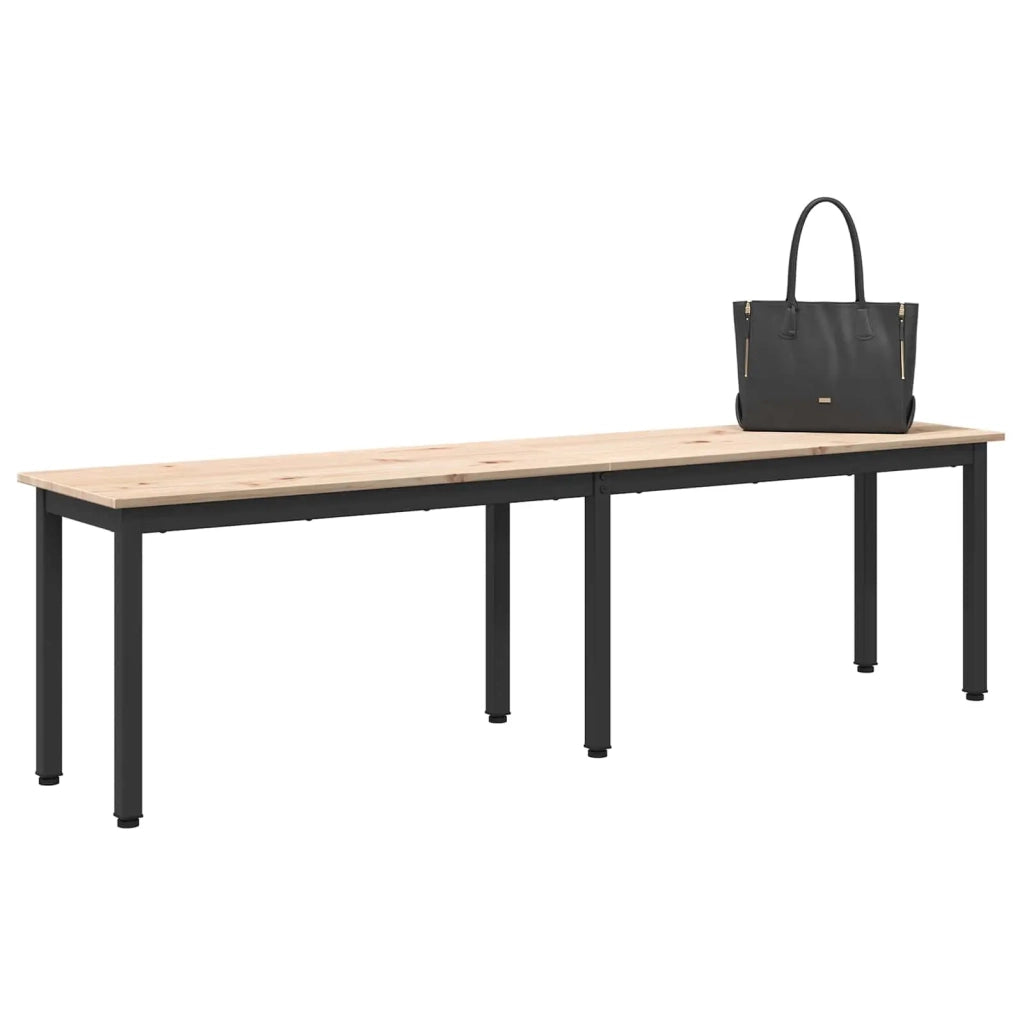 panchina Naturale 160 x 35 x 45 cm Pino massello 892775