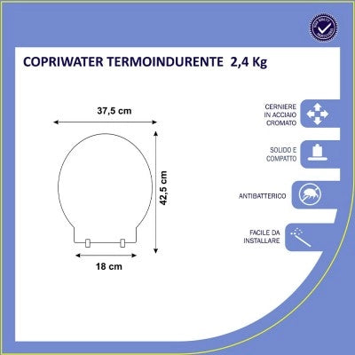 Copriwater Azzurra compatibile serie FULL 54 e FULL 48