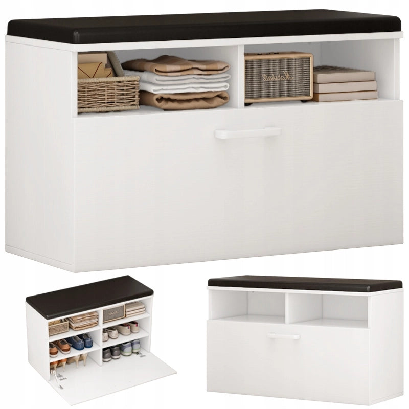 Scarpiera Bianca 85x35x46 cm Ideale per Ingresso