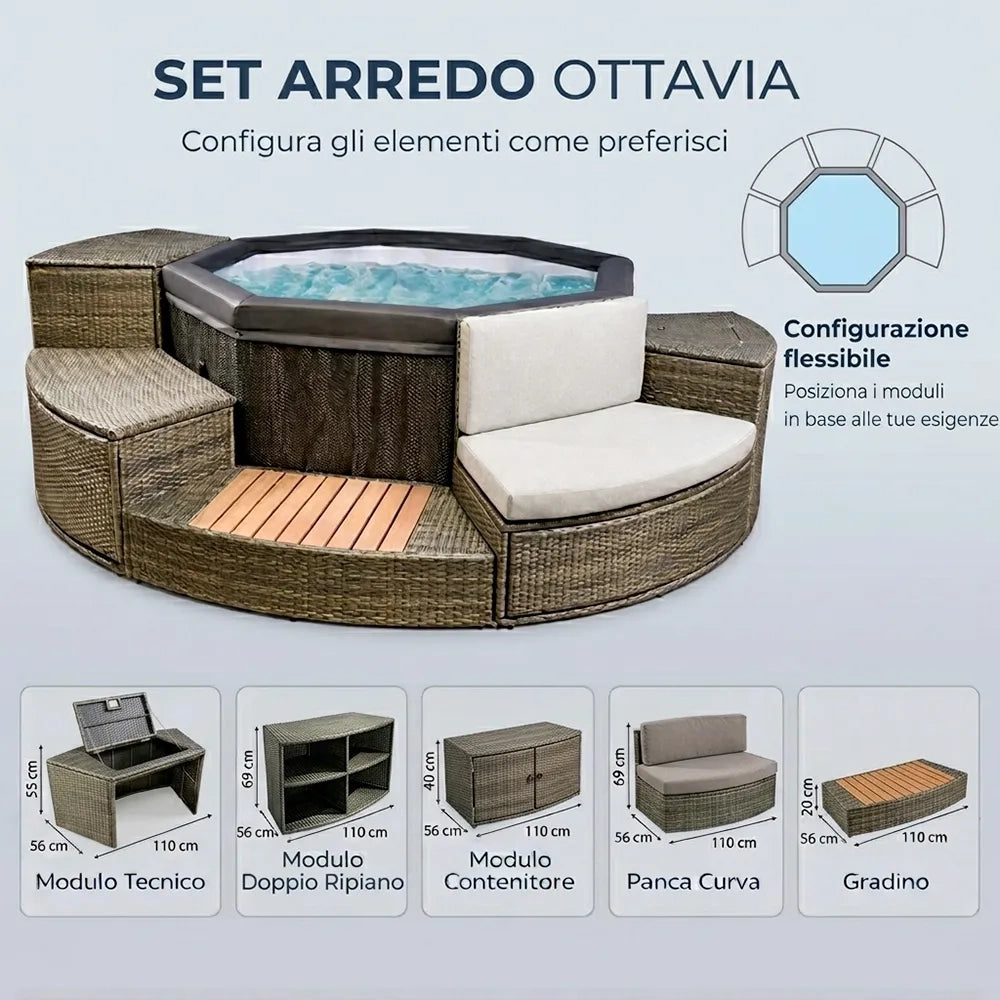 Set 5 Mobili per Piscina Ottavia